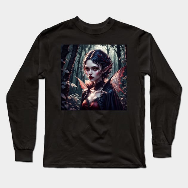 Fairy Vampire Queen Long Sleeve T-Shirt by CuddlyChimera